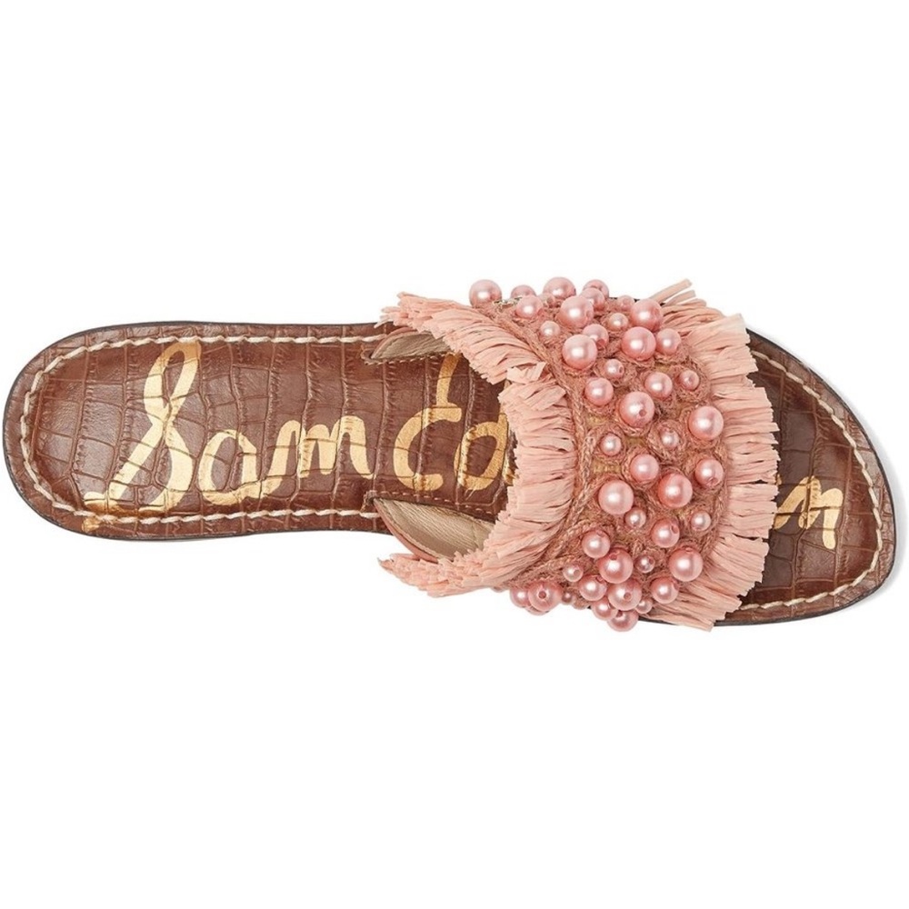 NWOT Sam Edelman Sandals Guthrie Rose Embellished Slides - Picture 2 of 9